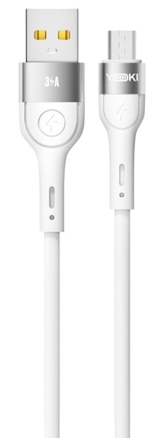Кабель синхронизации данных YOKI EXTRA Micro 3A 0.25m White (YK-EX11) - Фото 1
