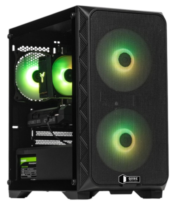 Корпус QUBE FLOW Black (FLOW_FBNU3) - Фото 1