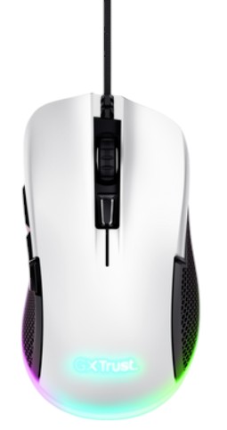 Мышь проводная игровая Trust GXT 922 Ybar Illuminated USB-A White (24730) - Фото 1