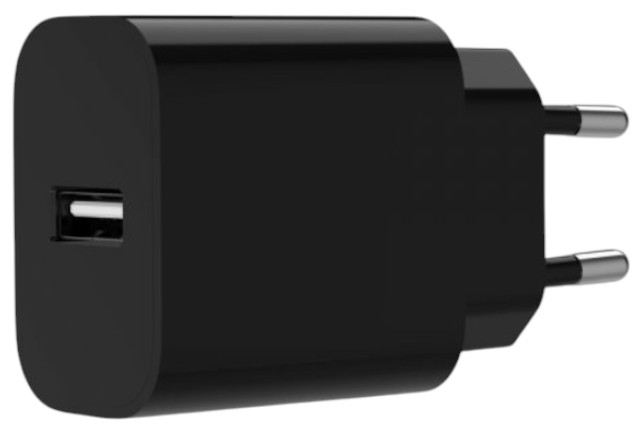 Сетевое зарядное устройство Gembird 1 USB-A 5V/2.4A 12W (TA-UC-1A12-01-BK) - Фото 1