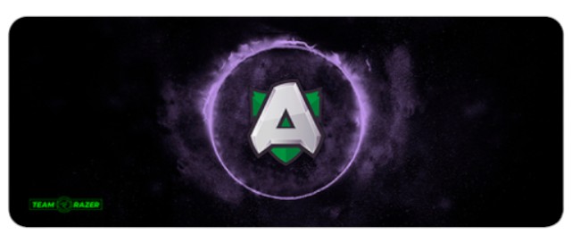 Килимок для миші ігровий Voltronic RAZER TEAM Black/Violet (RZ1547373) - Фото 1