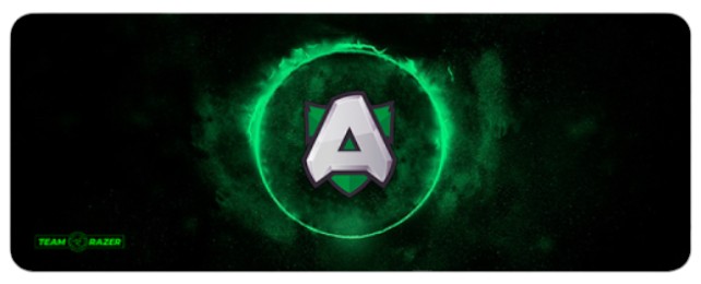 Килимок для миші ігровий Voltronic RAZER TEAM Black/Green (RZ1546373) - Фото 1