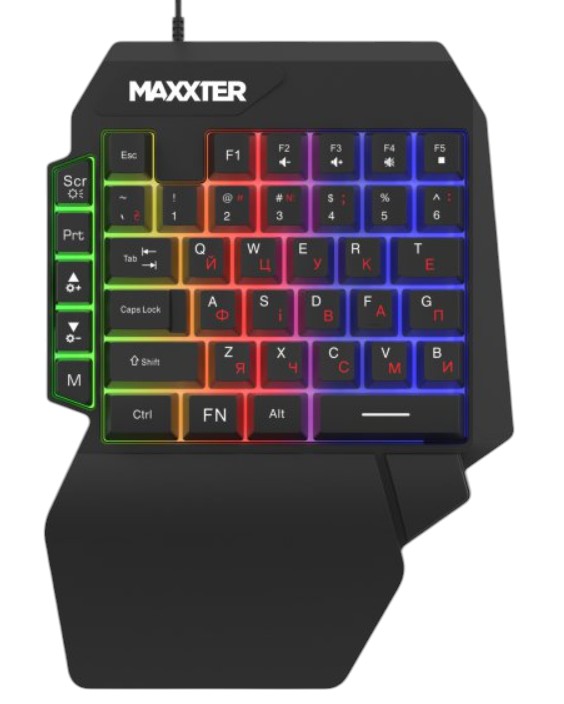 Клавиатура проводная игровая Maxxter KBG-OH-01B-UA - Фото 1