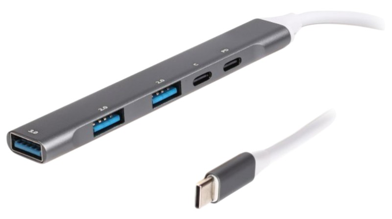 Хаб USB Maxxter 3.0 Type-С (HU3C-4P1PD-01) - Фото 1