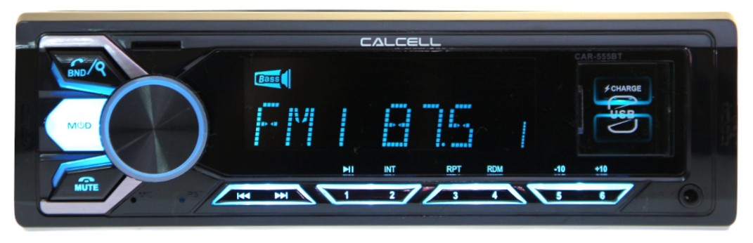 Авторесивер 1DIN CalCell CAR-555BT - Фото 1