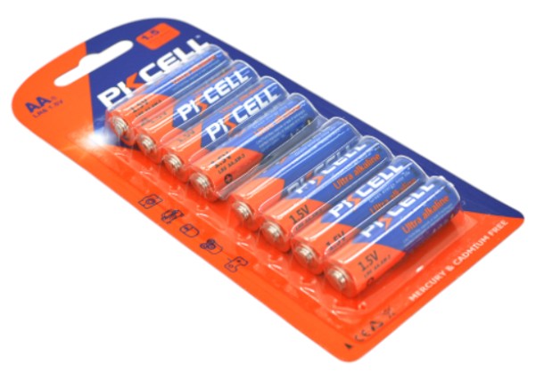 Батарейка тип AA PKCELL 1.5V AA/LR6 8 шт. (PC/LR6-8B) - Фото 1
