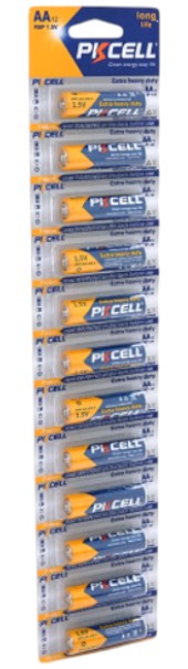 Батарейка тип AA PKCELL 1.5V AA/R6 12 шт. (PC/R6-12B) - Фото 1