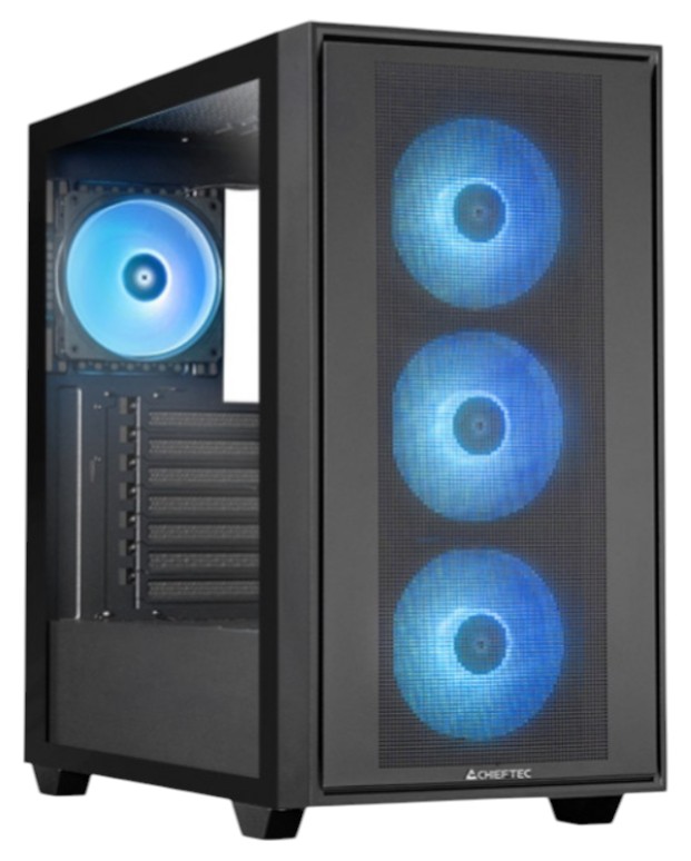 Корпус Chieftec HUNTER 3 GS-03B-OP 4x120mm без БП Black - Фото 1