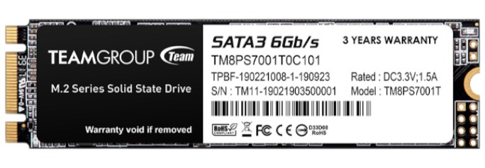 SSD-накопитель внутренний Team M.2 SATA3 MS30 1TB RETAIL (TM8PS7001T0C101) - Фото 1