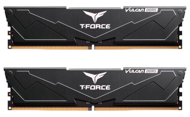 Память DDR Team DDR5 T-FORCE VULCAN(BK) 8GBx2 (FLBD516G5600HC40BDC01) - Фото 1
