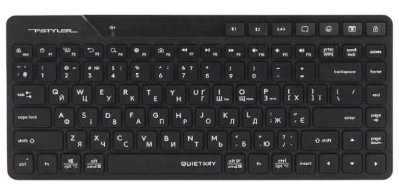 Клавиатура беспроводная A4tech FBK26C AS (Black) - Фото 1