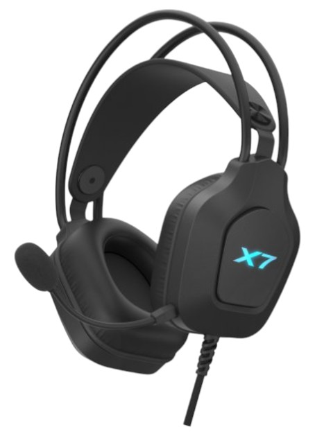 Гарнитура проводная игровая A4tech XH-200 (Black) - Фото 1