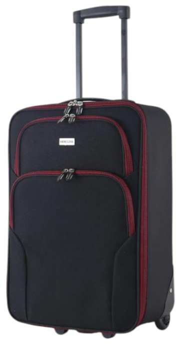 Чемодан Semi Line S Black/Red Lines (T5680-1) - Фото 1