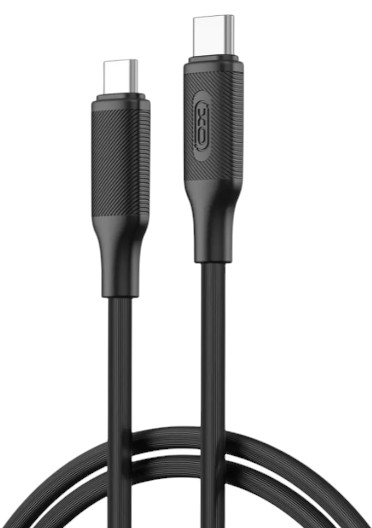 Кабель синхронізації даних XO USB Type-C - USB Type-C (NB-Q265B-CC.black) - Фото 1