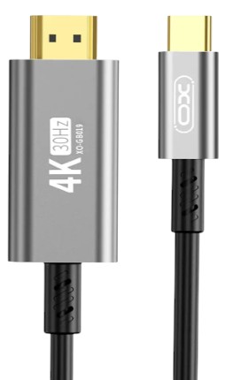 Кабель XO USB Type-C  - HDMI (GB019-CHDMI.tranish) - Фото 1