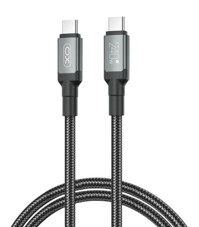 Кабель синхронизации данных XO USB Type-C - USB Type-C (NB-Q264B-CC.black) - Фото 1