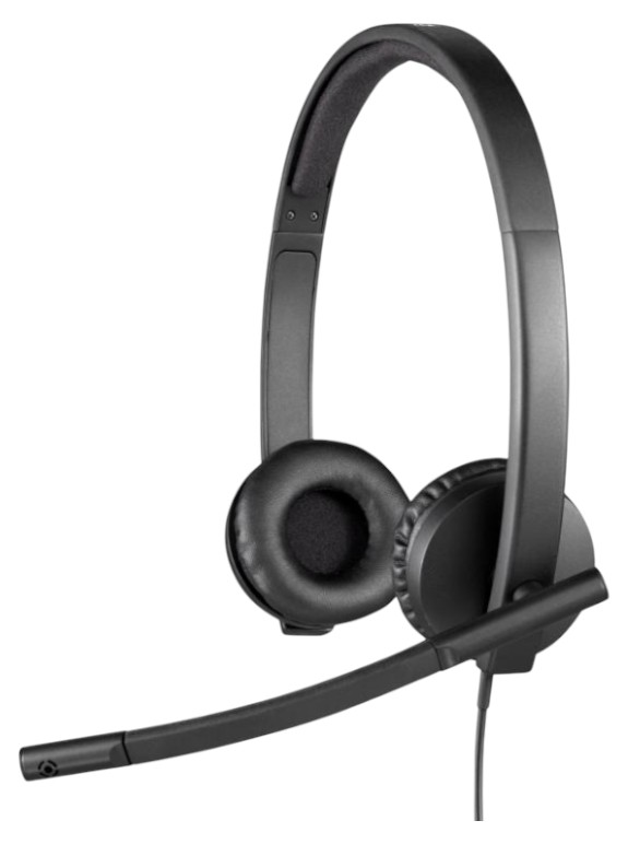 Гарнитура проводная Logitech H570e Corded Stereo USB Headset (Teams version) Black (981-001431) - Фото 1
