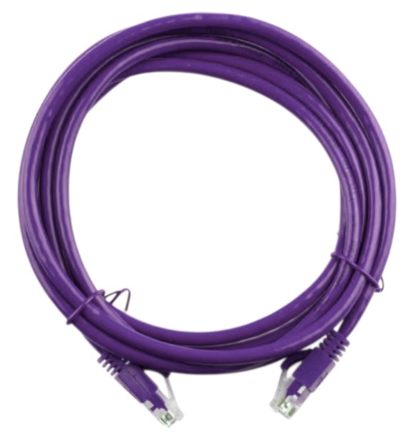 Кабель патч-корд Ritar UTP RJ45 Cat.5e 30 m Violet (PCR-CU/30Pe/4306) - Фото 1