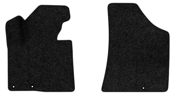 Коврики ворсовые в салон авто EVAtech Standard для Hyundai Santa FE (CM) Restyling (Floor Gas Pedal) 5 seats (3 clips) 2010-2012 2 поколение SUV EU черный кант HY13312AE2KD3VEB - Фото 1