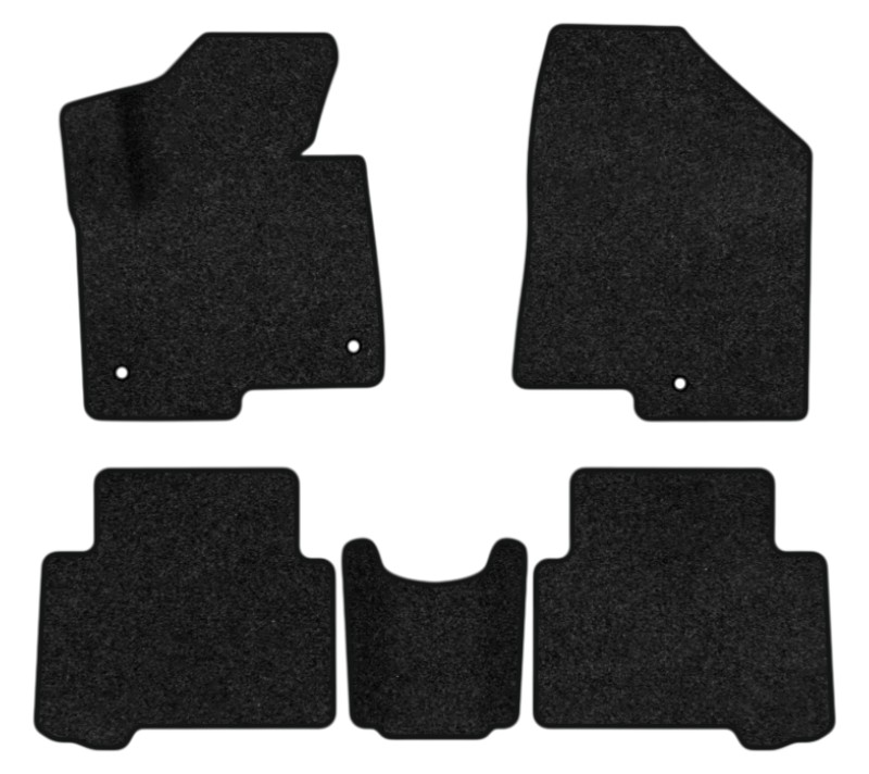 Коврики ворсовые в салон авто EVAtech Premium Hyundai Santa FE (DM) 5 seats (3 clips) 2012-2017 3 поколение SUV Korea черный кант HY13948CE5KH3VPB - Фото 1