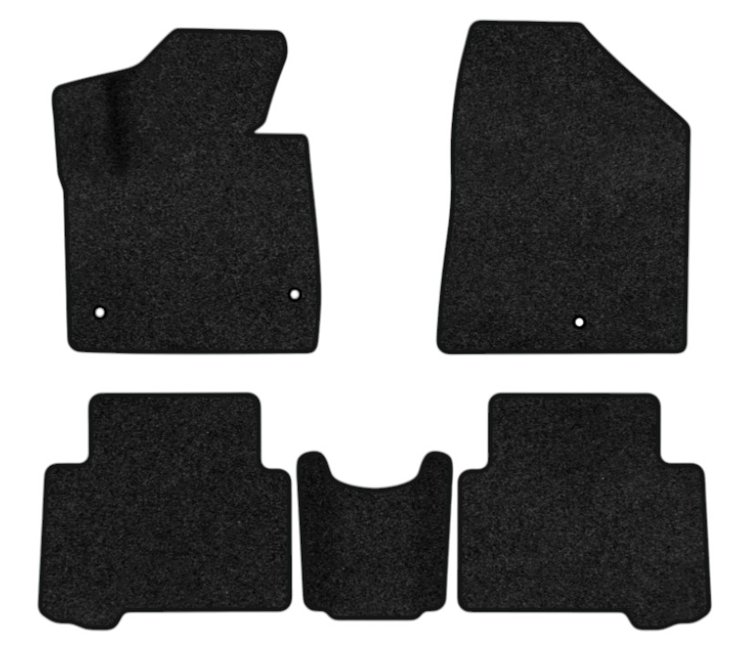 Коврики ворсовые в салон авто EVAtech Premium Hyundai Santa FE (DM) 5 seats (3 clips) 2012-2017 3 поколение SUV Korea черный кант HY13948CEC5KH3VPB - Фото 1