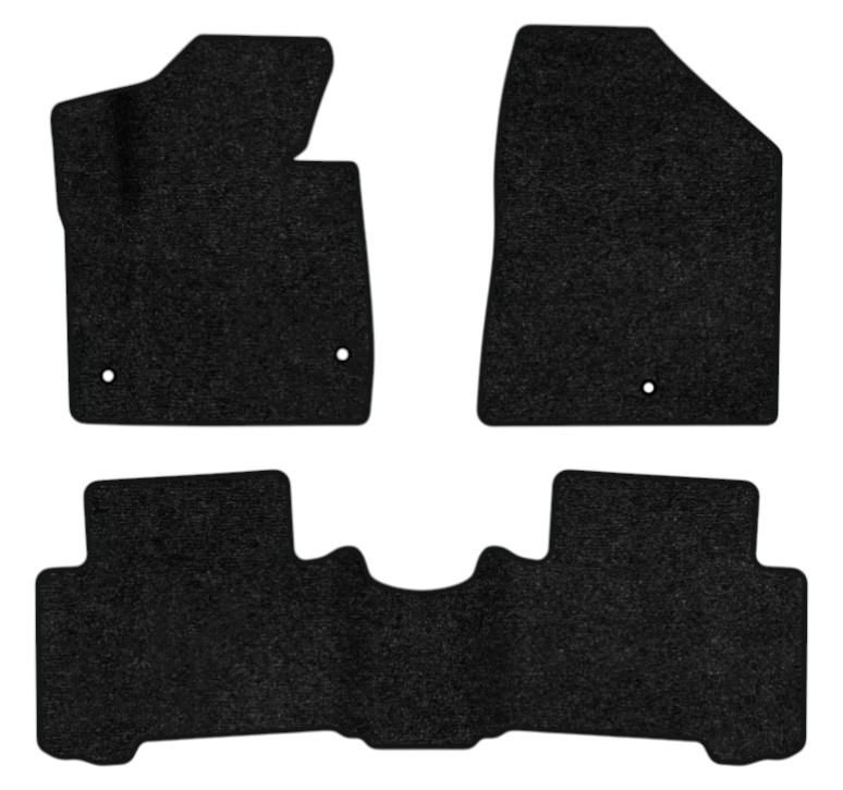 Коврики ворсовые в салон авто EVAtech Standard Hyundai Santa FE (DM) 5 seats (3 clips) 2012-2017 3 поколение SUV Korea черный кант HY13948ZEC3KH3VEB - Фото 1
