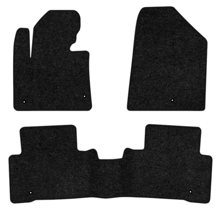 Коврики ворсовые в салон авто EVAtech Standard Hyundai Santa FE Sport (DM) 2012-2018 3 поколение SUV USA черный кант HY14252ZV3LA5VEB - Фото 1