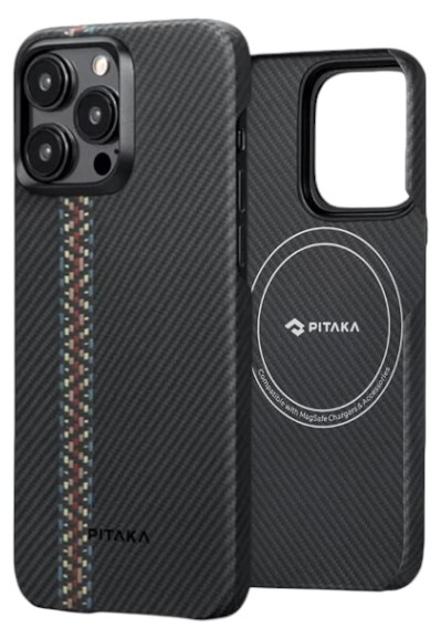 Чехол для смартфона Pitaka MagEZ Case 4 Fusion Weaving Rhapsody for iPhone 15 Pro (FR1501P) - Фото 1