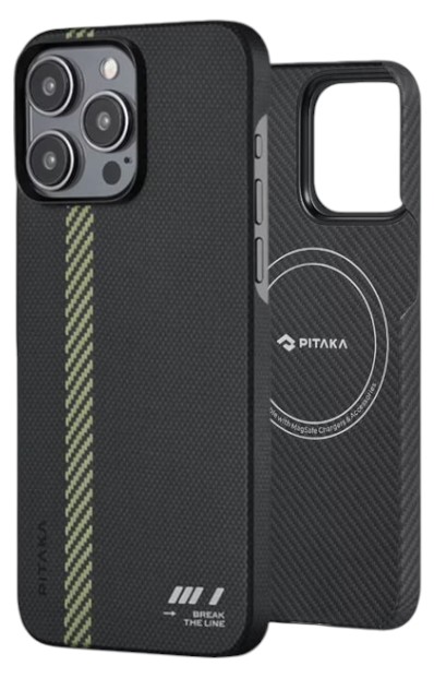 Чехол для смартфона Pitaka MagEZ Case 5 Break The Line for iPhone 15 Pro (KI1501BTL) - Фото 1