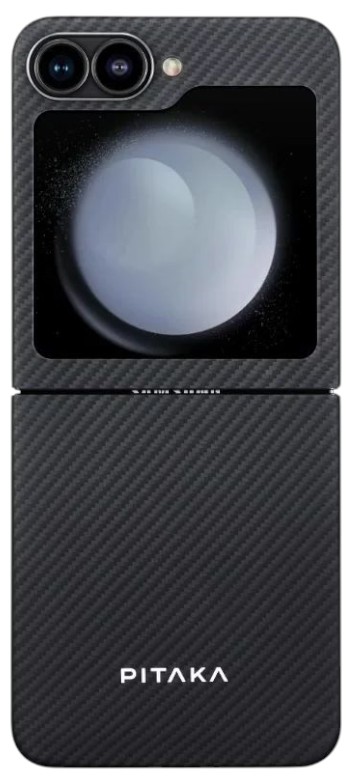 Чехол для смартфона Pitaka MagEZ Case 5 Twill Black/Grey for Samsung Galaxy Z Flip 6 (FBFLIP6) - Фото 1