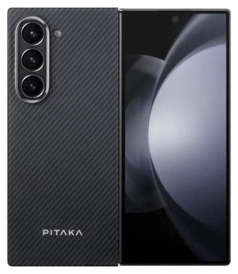 Чехол для смартфона Pitaka MagEZ Case 5 Twill Black/Grey for Samsung Galaxy Z Fold 6 (FBFOLD6) - Фото 1