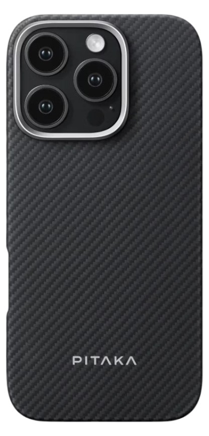 Чохол для смартфону Pitaka Ultra-Slim Classic Twill 600D Black/Grey for iPhone 16 Pro Max (KI1601PMA) - Фото 1