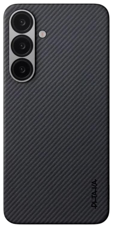 Чехол для смартфона Pitaka Ultra-Slim Case for Samsung Galaxy S 2025+ Black/Grey Twill (KS2501S) - Фото 1