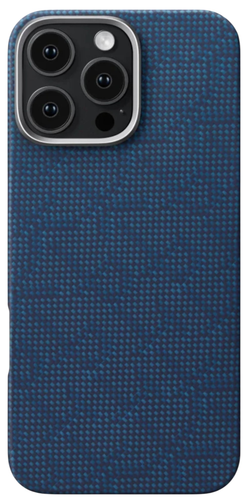 Чехол для смартфона Pitaka Tactile Woven Monogram Dark Blue for iPhone 16 Pro (KI1603PTK) - Фото 1