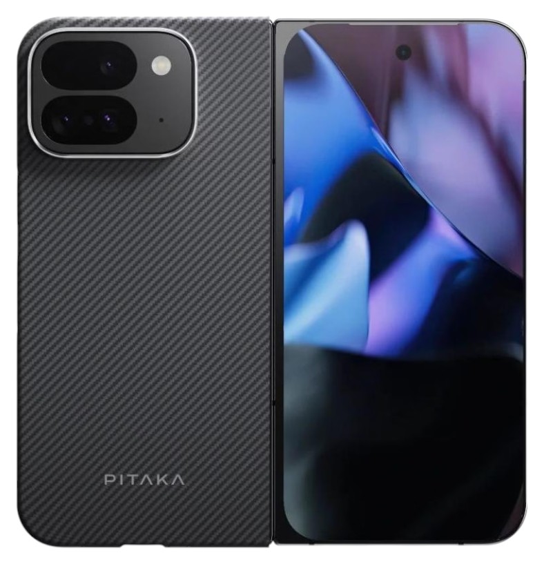 Чехол для смартфона Pitaka Ultra-Slim Case Classic Twill 600D Black/Grey for Google Pixel 9 Pro Fold (GFB2403) - Фото 1
