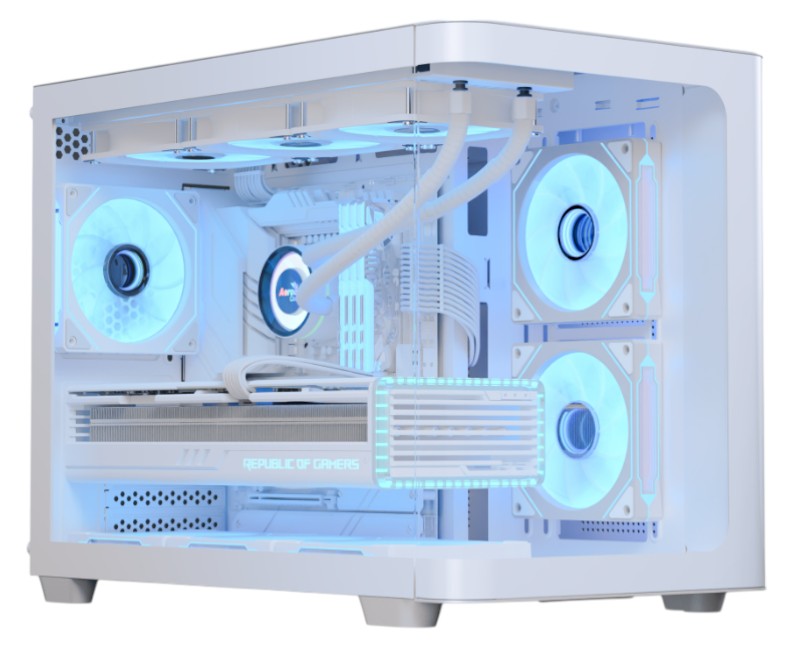 Корпус AEROCOOL P300C-G-WT-v1 (ACCS-PN02033.21) White без БП - Фото 1