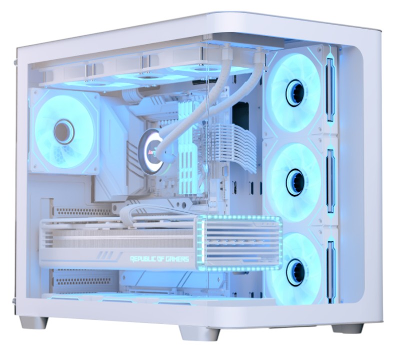 Корпус AEROCOOL P500C-G-WT-v1 (ACCM-PN01043.21) White без БП - Фото 1
