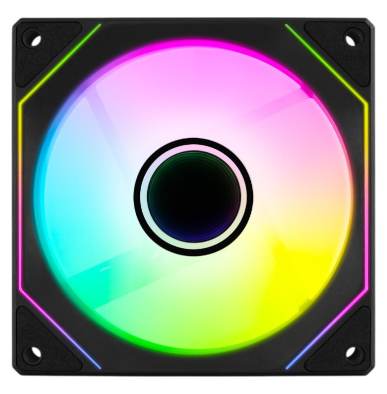 Корпусный вентилятор AEROCOOL Phantom M-3 12 PWM ARGB Black (ACF3-MR11217.11) - Фото 1