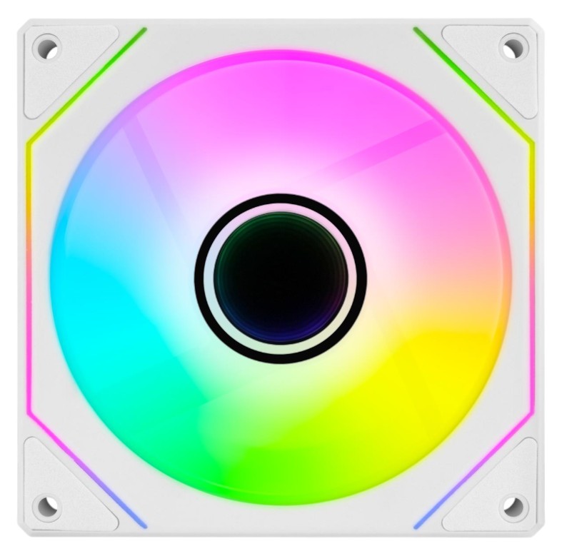 Корпусный вентилятор AEROCOOL Phantom M-3 12 PWM ARGB White (ACF3-MR11217.21) - Фото 1