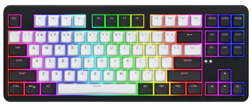 Клавиатура беспроводная игровая Hator Rockfall 3 Mecha TKL wireless Orange Black (HTK850) - Фото 1