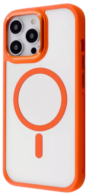 Чехол для смартфона Proove Clear Essence Case with Magnetic Ring iPhone 16 Pro Max orange (PCCEIP16PM10) - Фото 1
