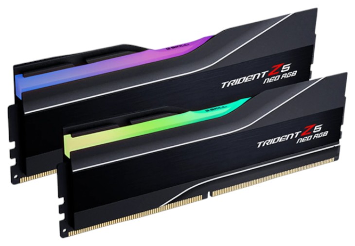 Память DDR G.Skill Trident Z5 Neo RGB Black DDR5-6000 2x32GB AMD EXPO (F5-6000J2836G32GX2-TZ5NR) - Фото 1