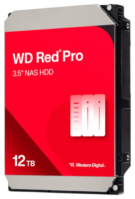 Жесткий диск внутренний Western Digital Red Pro 12Tb 7200/512Mb SATAIII (WD122KFBX) - Фото 1