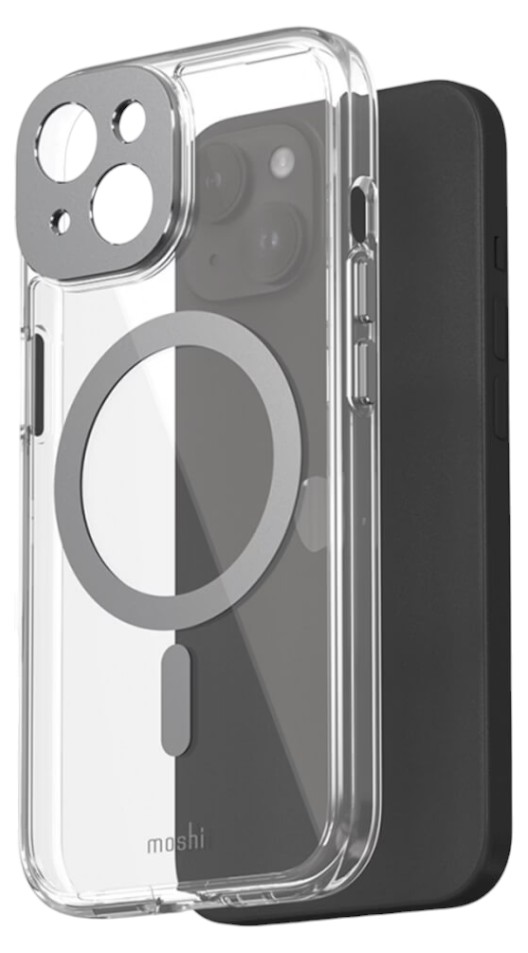 Чехол для смартфона Moshi iGlaze Slim Hardshell Case Meteorite Gray for iPhone 15 (99MO231005) - Фото 1