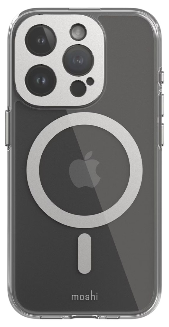Чехол для смартфона Moshi iGlaze Slim Hardshell Case Luna Silver for iPhone 15 Pro (99MO231003) - Фото 1