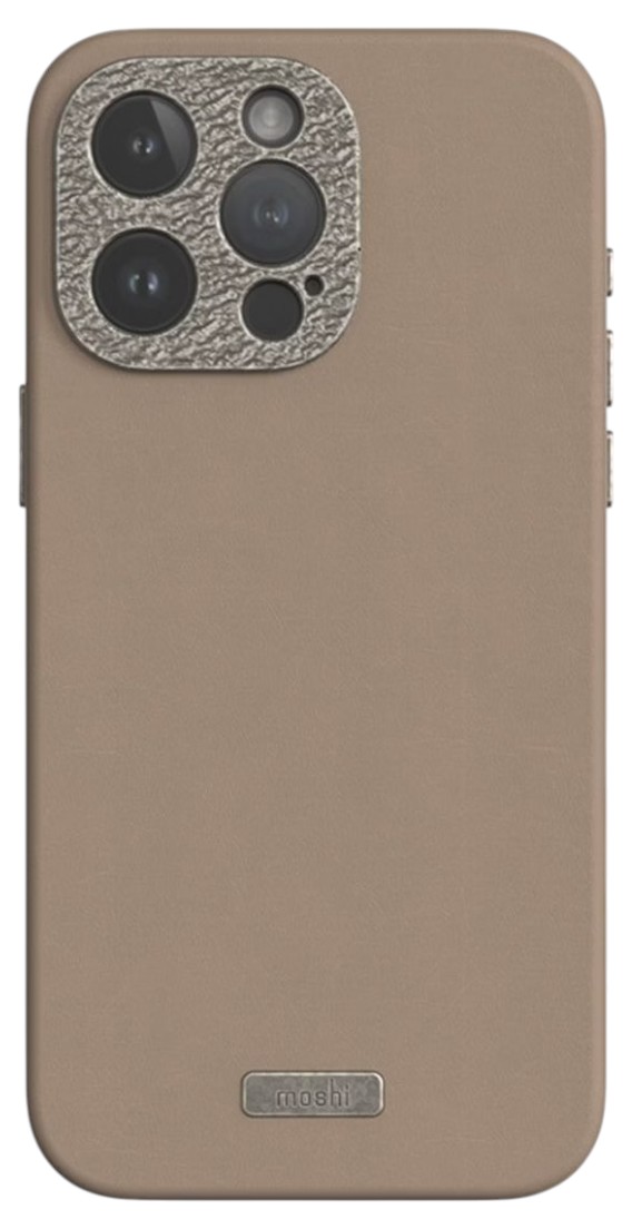 Чехол для смартфона Moshi Napa Slim Hardshell Case Woodsmoke Brown for iPhone 15 Pro (99MO231107) - Фото 1