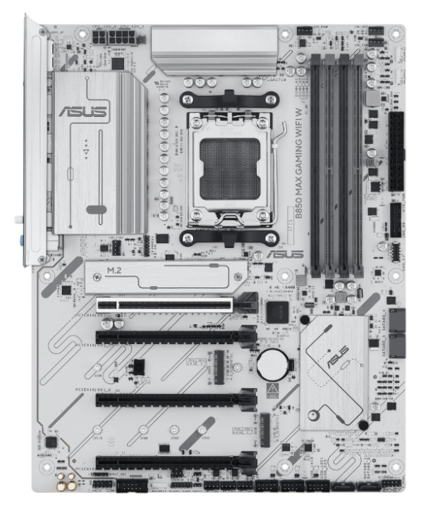 Материнская плата Asus B850 MAX GAMING WIFI White 4xDDR5 - Фото 1