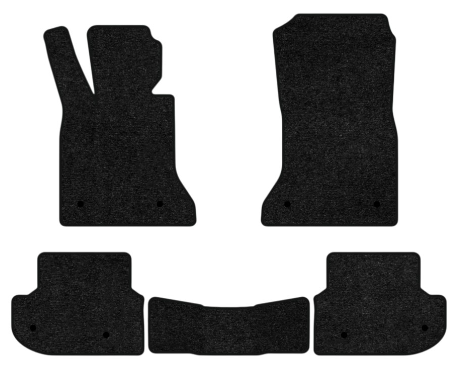 Коврики ворсовые в салон авто EVAtech Standard для BMW 5 Series (F10) Mechanical seats 2010-2013 6 поколение Sedan EU черный кант BM31054C5BW8VEB - Фото 1