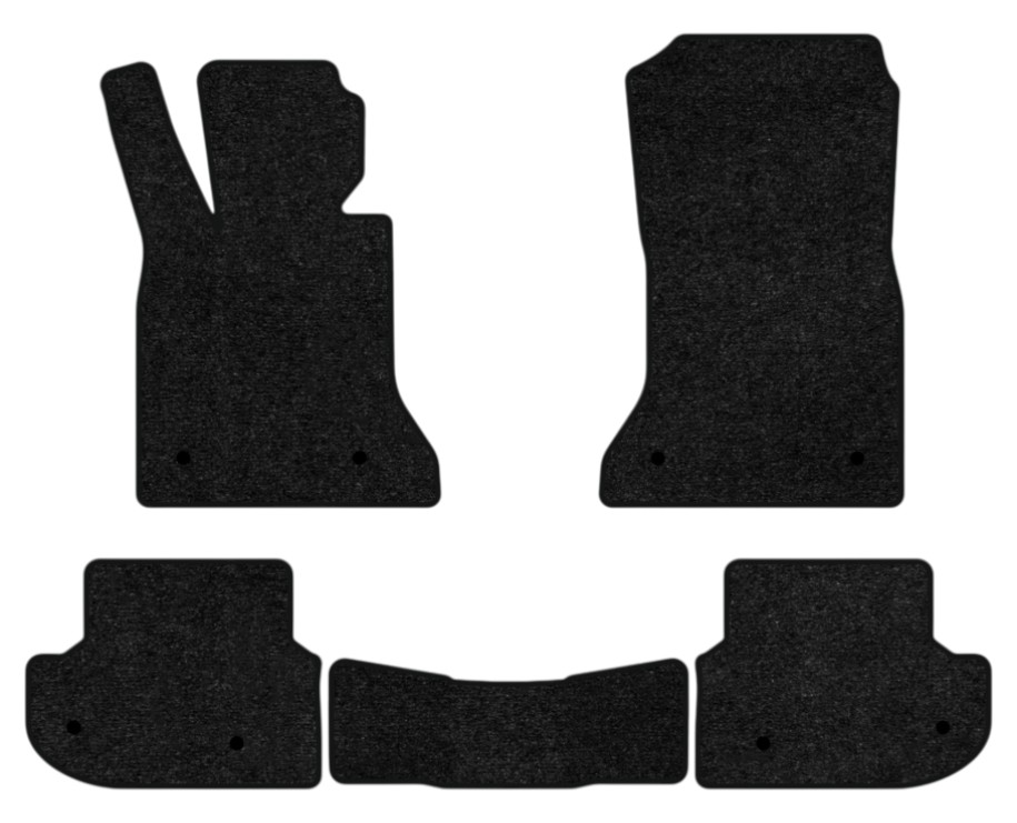 Коврики ворсовые в салон авто EVAtech Standard для BMW 5 Series (F11) RWD Mechanical seats 2010-2013 6 поколение Combi EU черный кант BM31056C5BW8VEB - Фото 1