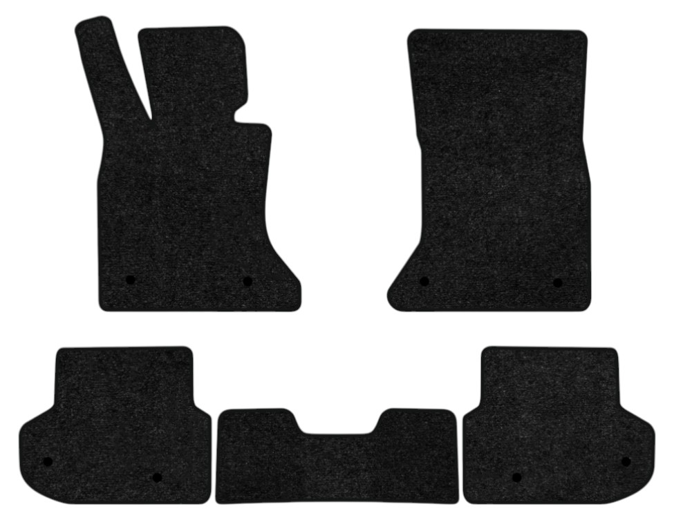 Коврики ворсовые в салон авто EVAtech Standard для BMW 5 Series (F11) (xDrive) Restyling Mechanical seats 2013-2017 6 поколение Combi EU черный кант BM11059C5BW8VEB - Фото 1